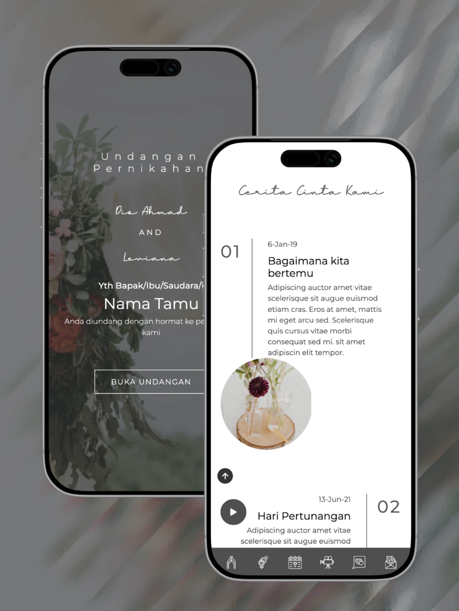 Pratinjau tema Linen